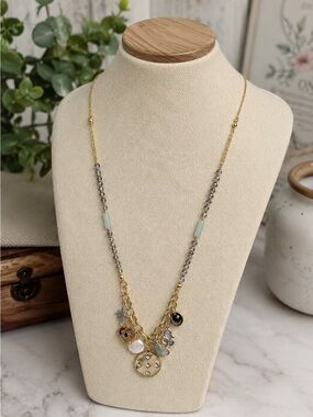 Celestial Mixed-Metal Charm Necklace (BR1616/3)